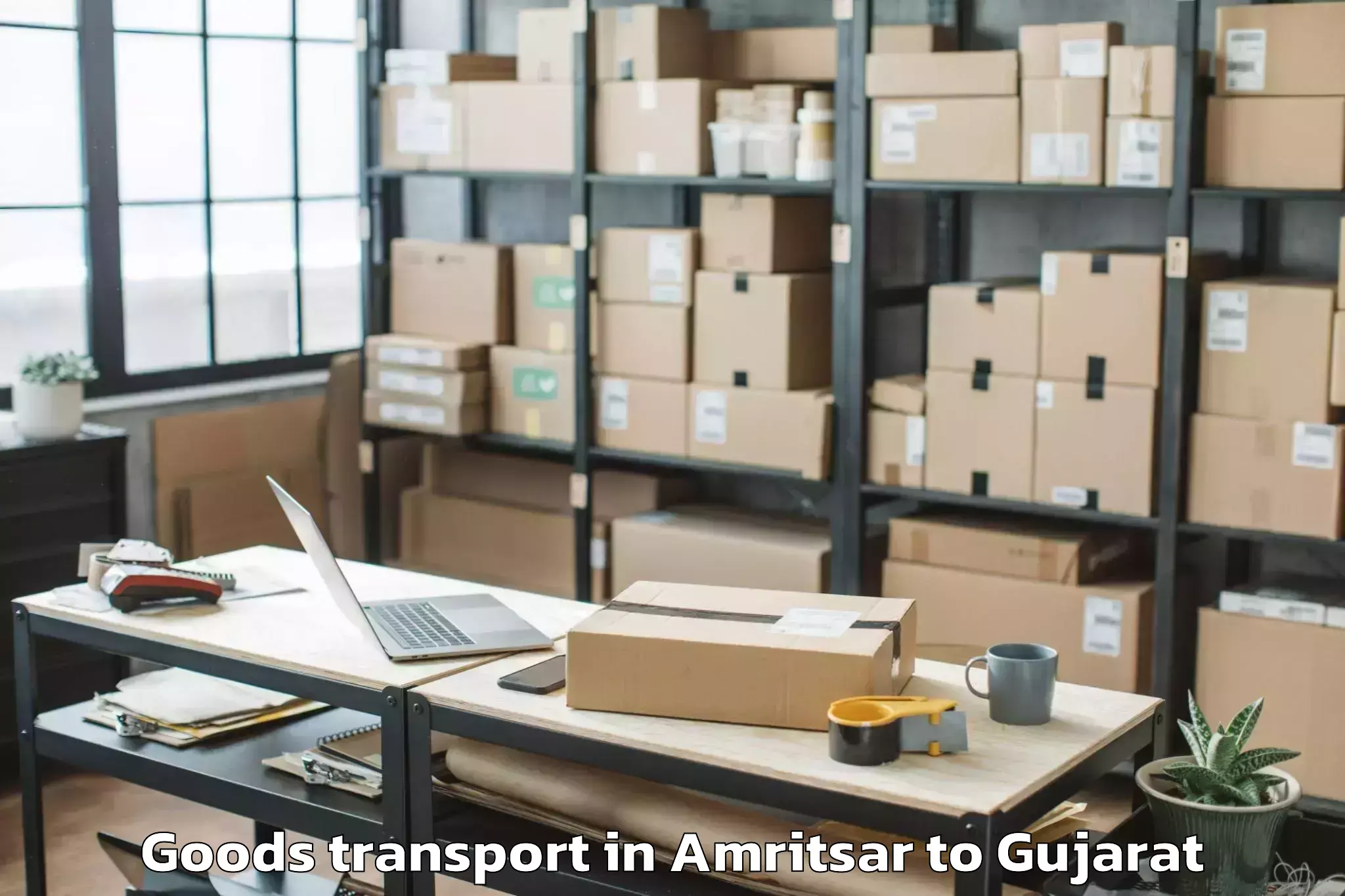 Hassle-Free Amritsar to Gujarat University Ahmedabad Goods Transport